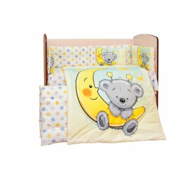 Ranforce Luxury 8 Piece Cot Bedding Set Nursery Bed, Beatiful Moon Dream Design