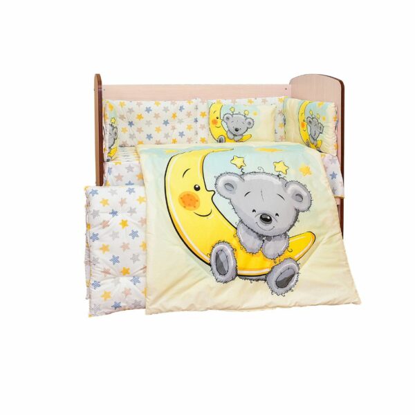 Ranforce Luxury 8 Piece Cot Bedding Set Nursery Bed, Beatiful Moon Dream Design