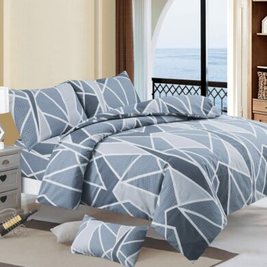 DLAKS Bedding Set Duvet Cover with Pillowcases Ranforce 100% Cotton