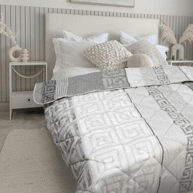Double-Sided Ultrasonic Bedspread Microfiber High Quality