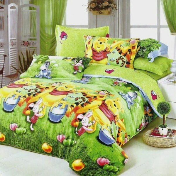 Winnie The Pooh  Single 100% Cotton Kids Duvet Cover Set