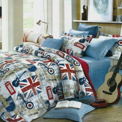 British Bedding Sets Duvet Covers with Pillowcases Ranforce 100% cotton