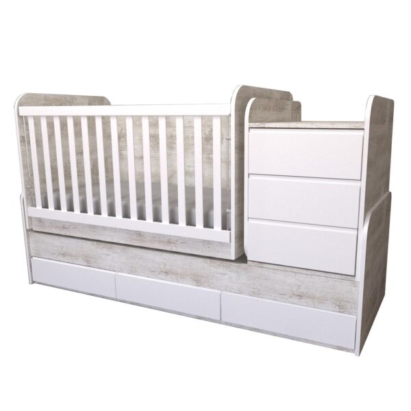PRE ORDER Luxury Baby Convertable Cot Mattress Swing Basket Function Toddler Bed - Image 5