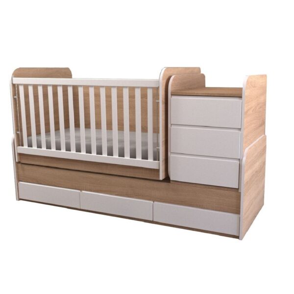 PRE ORDER Luxury Baby Convertable Cot Mattress Swing Basket Function Toddler Bed - Image 2