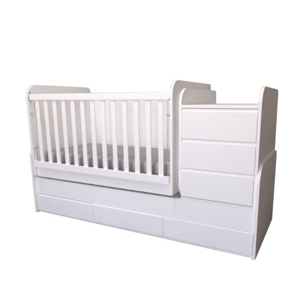 PRE ORDER Luxury Baby Convertable Cot Mattress Swing Basket Function Toddler Bed - Image 4