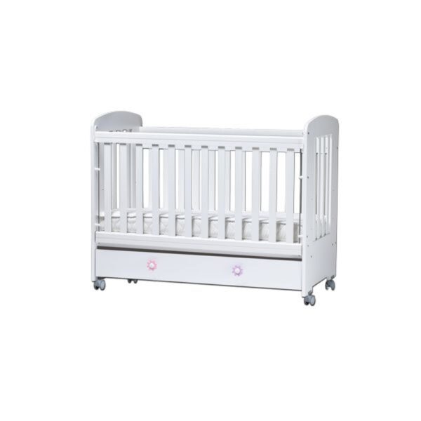 Multi Colour Baby Cot KLEO Three levels Mattress Removable grid - Image 4