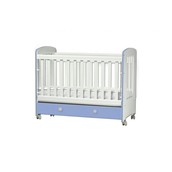 Multi Colour Baby Cot KLEO Three levels Mattress Removable grid - Image 2