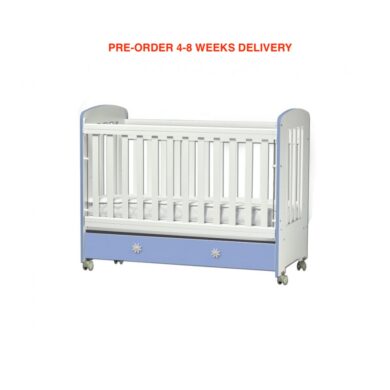 Multi Colour Baby Cot KLEO Three levels Mattress Removable grid