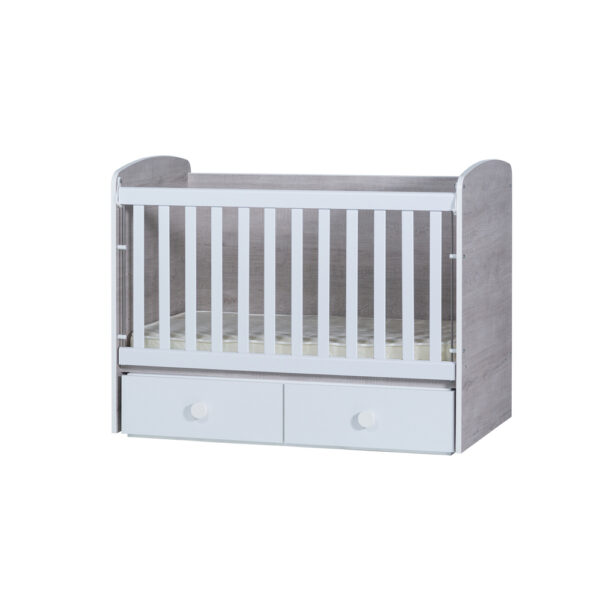 TONI 70/140 Baby Cot Rocking Mechanism Bed Drawer + Mattress - Image 4