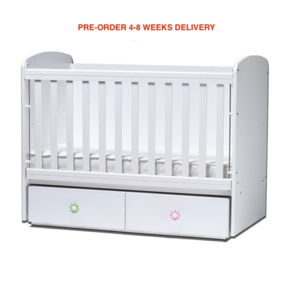 TONI 70/140 Baby Cot Rocking Mechanism Bed Drawer + Mattress
