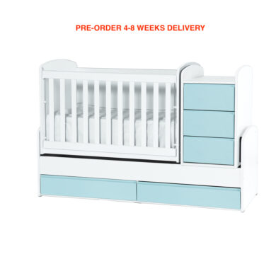 PRE-ORDER! LUNA Baby Cot With Hidden Handles,Swinging Basket,Removable Grid
